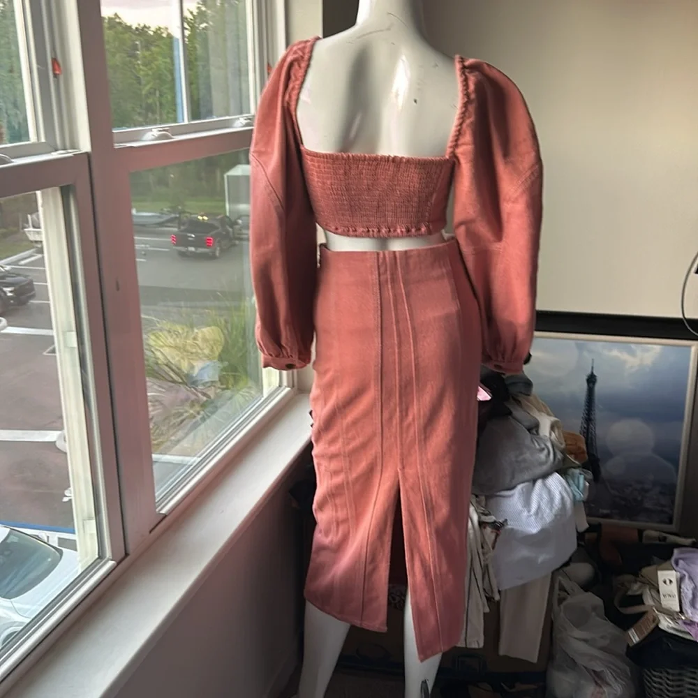 Free People Pink Skirt Set - Picture 2 of 9